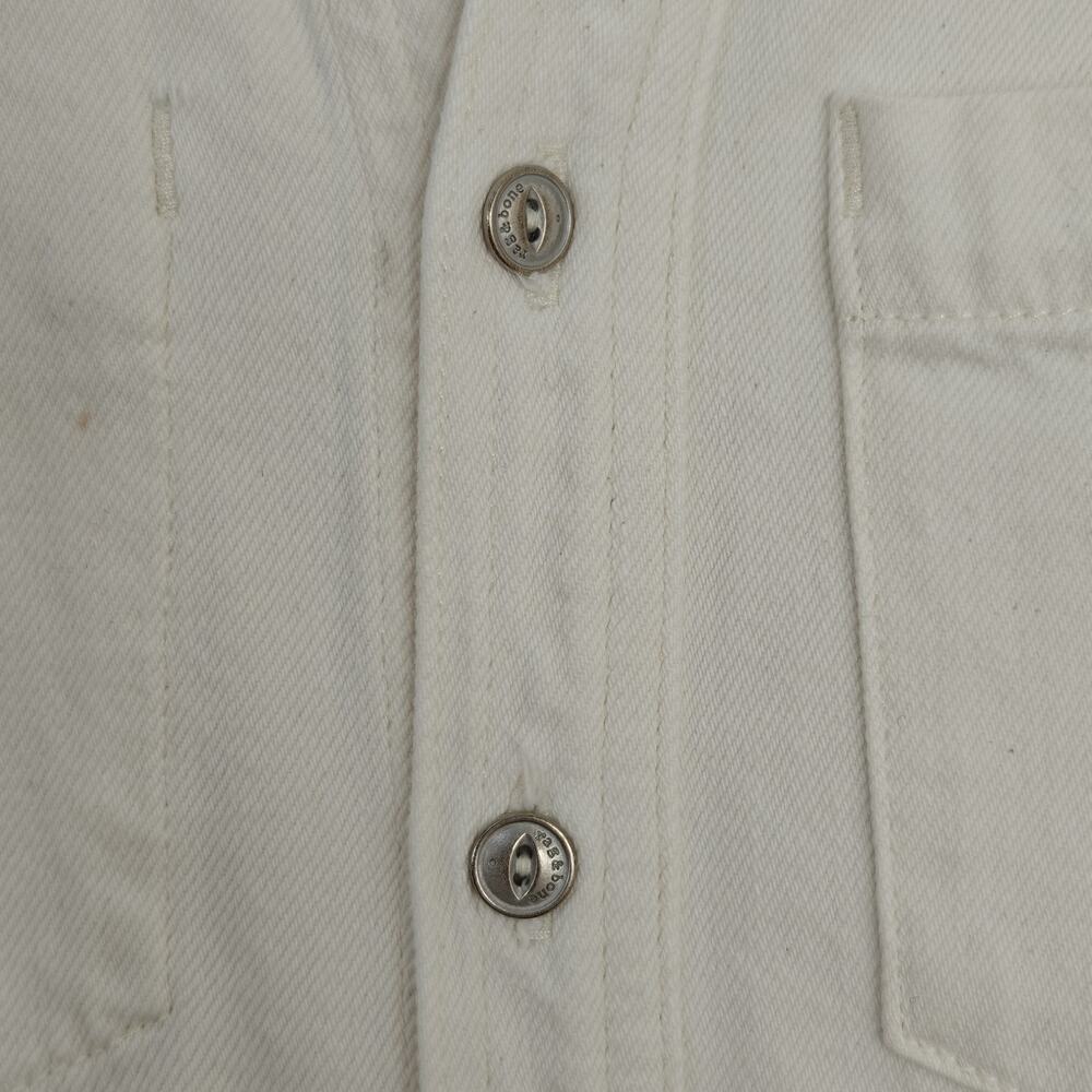 Rag & Bone Denim All In One Shirt Dress Size XS Off White Cotton Button Up READ - Picture 4 of 11